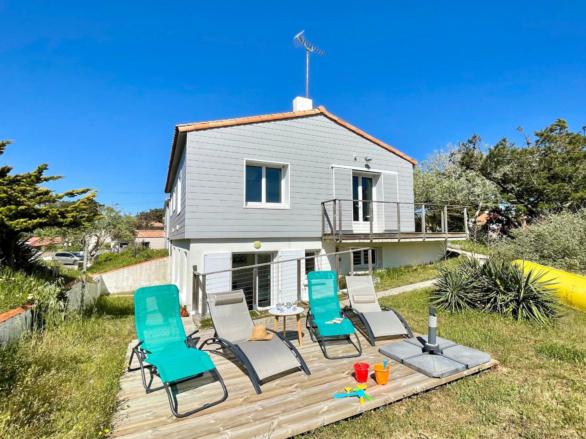 Maison Familiale Au Calme, Proche Plage, 9 Couchages, Terrasses, Wifi, Garage Velo - Bretignolles-Sur-Mer - Fr-1-231-203 Exterior photo